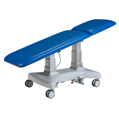 Plinth Medical 2 Section Platinum Electric Treatment Couch 94PLI - tilted